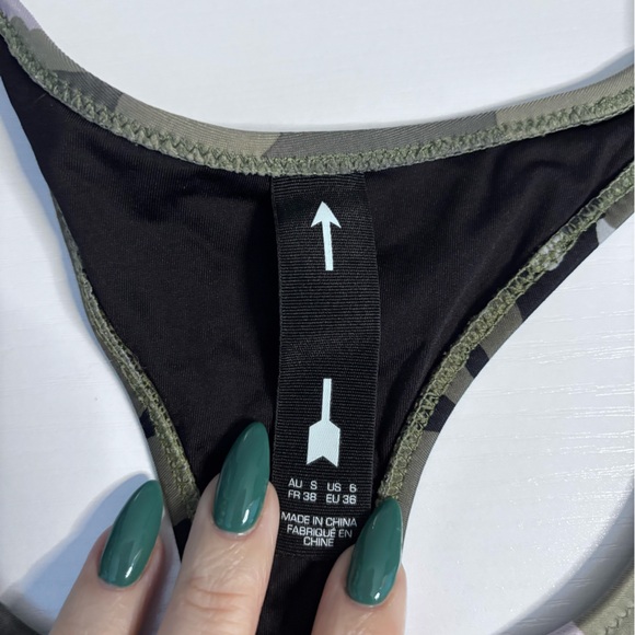 The Upside Pink Camo Racerback Sports Bra Size 6 - Picture 4 of 6